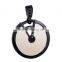 Genuine stingray leather and stainless steel hidden camera pendant fancy pendant designs for girls, big stone pendant design