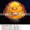 Flower shape plastic fruit plate with various sizes