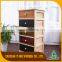 Solid Wooden Storage Cabinet With Wicker Drawers