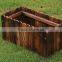 practical rectangular cedar wooden flower pots