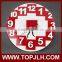 6 inch couple lovers clock sublimation printing MDF wall clock