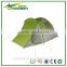 Beige - Green double cloth camping tent with logo printing
