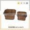 Rustic rectangular home&garden decorative wooden flower pot