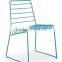 garden iron relax chair, Linear Side Chair, steel wire chair