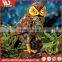 China Manufacturer Art Work Owl Resin Craft Solar Garden Led Park Light