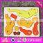 2017 New product funny 3d lion wooden animal puzzles for kids W14G042