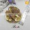 Fashion vintage metal felt brown shoe flower for women shoes