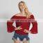 Maxnegio off shoulder full sleeves blouse designs women's shirts