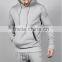 men's heather gray sweatshirts high quality hoodies gym tracksuit
