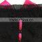 High quatily lovely pink rose ribbon sexy lingerie babydoll with sexy g-string