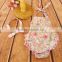 Princess vintage floral romper baby ruffle summer romper baby wear clothes 100% cotton