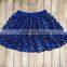 Newest baby products girls skirts baby sequin skirts royal blue girl dress