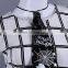Halloween black ghost spiderweb print funny tie