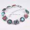 Traditional Multi Color Gemstone 925 Sterling Silver Jewelry Bracelet, Dubai Jewelry bracelet, Handmade Silver Jewelry