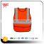 High visibility reflective safety vest for clothing with EN471 Class 2