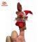 Promotional family cute plush finger puppet for Christmas gifts