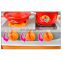 Touch sensing kitchen toy set with music and light for children