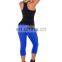blue capri leggings activewear fitness clothing sports wear woman