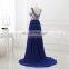 Wholesale Chiffon Beaded Royal Blue Evening Gowns Formal Evening Dresses LX341