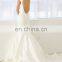 Cap Sleeve Collared Wedding Gown