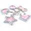 Laser Engraved Heart Aluminum Dog Tag Keychain
