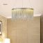 Post modern Luxurious pendant lamp Creative Fringed Aluminum Chrome Chain Led hanging Light Living Room Restaurant