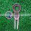 Hot Selling Personalized Golf Divot Repair Tool Metal Magnet Golf Pitch Fork Divot Tool