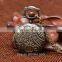 Antique Bronze Owl Pattern Enamel Round Pocket Watches
