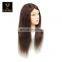 top quality teaching mannequin head with human hair Customizable 100% human hair training doll head For Hairdresser
