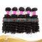 2015  full and pure brazilian deep wave virgin bulk hair bundles with closure