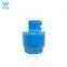 Mini portable 3kg camping sizes hot sale GAZ cylinder propane tank cooking bottle