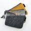 China supplier fashnable small Felt zipper pouch for toiletry and pencil