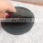Black promotional gift 10cm Round Silicone Drink Coasters with Absorbent Soft Felt Insert