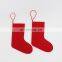 Promotional polyester felt Christmas stocking for tree hanging decoration