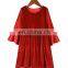 RTS  Bell Sleeve Dress Christmas Dress Girls Velvet Dress