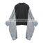 TWOTWINSTYLE Patchwork Hit Color Lapel Collar Batwing Sleeve Oversize Jacket For Women