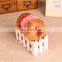 Donut shaped pet toy plush stuffed squeaky eco dog donut toy