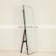 round corner rectangle floor free stand black metal frame full length mirror