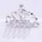 2015 New Model FZZ037 Bridal Wedding Hair Tiara Crown Wholesale Full Colorful Diamond