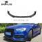 A Style Carbon Fiber S3 Front Lip Spoiler For Audi A3 S3 4D Sedan 14UP