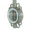 DKV PTFE seals Wafer Type Butterfly Valve spring return ss304 pneumatic hand valve Pneumatic Butterfly Valve