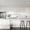 Ready Assemble US White Lacquer Kitchen Cabinets LED Kitchen High Gloss