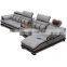 Multi-functional L Shaped Real Cow Leather Living Room Sofa Massage Bed Sofas in Prefab House