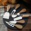 Stainless Steel Premium Personalised Custom Mini Acacia Small Wooden Handle 4 Pcs Cheese Knife Set