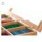 100% Bamboo Wood Tea Box Storage Organizer Tea Bags 8 Adjustable Chest Compartments Taller Size Box