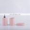 Ceramic soap dispenser set 3 pieces bath room accessories set pink color