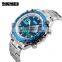 SKMEI 1204 Sports Watches Men Fashion 30M Waterproof Electronic LED Digital Luxury Stop Watch Male Stainless Steel Dual Display