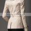 Leather Detail Gabardine Trench Jacket for lady