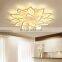 Simple Indoor Lighting White Color Flower Shape Living Room Bedroom Modern Acrylic Ceiling Lamp For Home