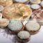 Flambed glazed penny round ceramic pebble mosaic tile